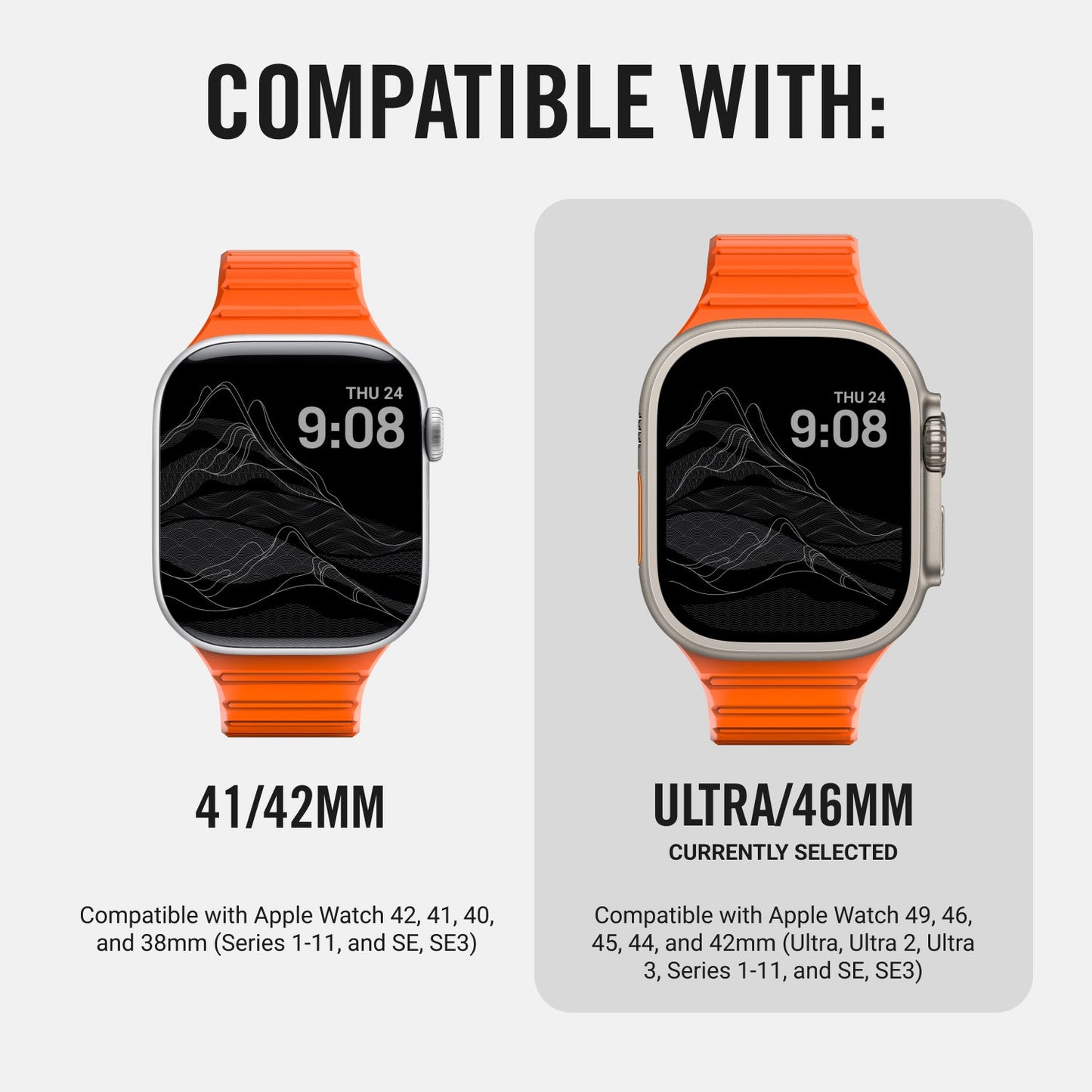 Everyday Watch Straps - Ultra/46mm - Basecamp Orange