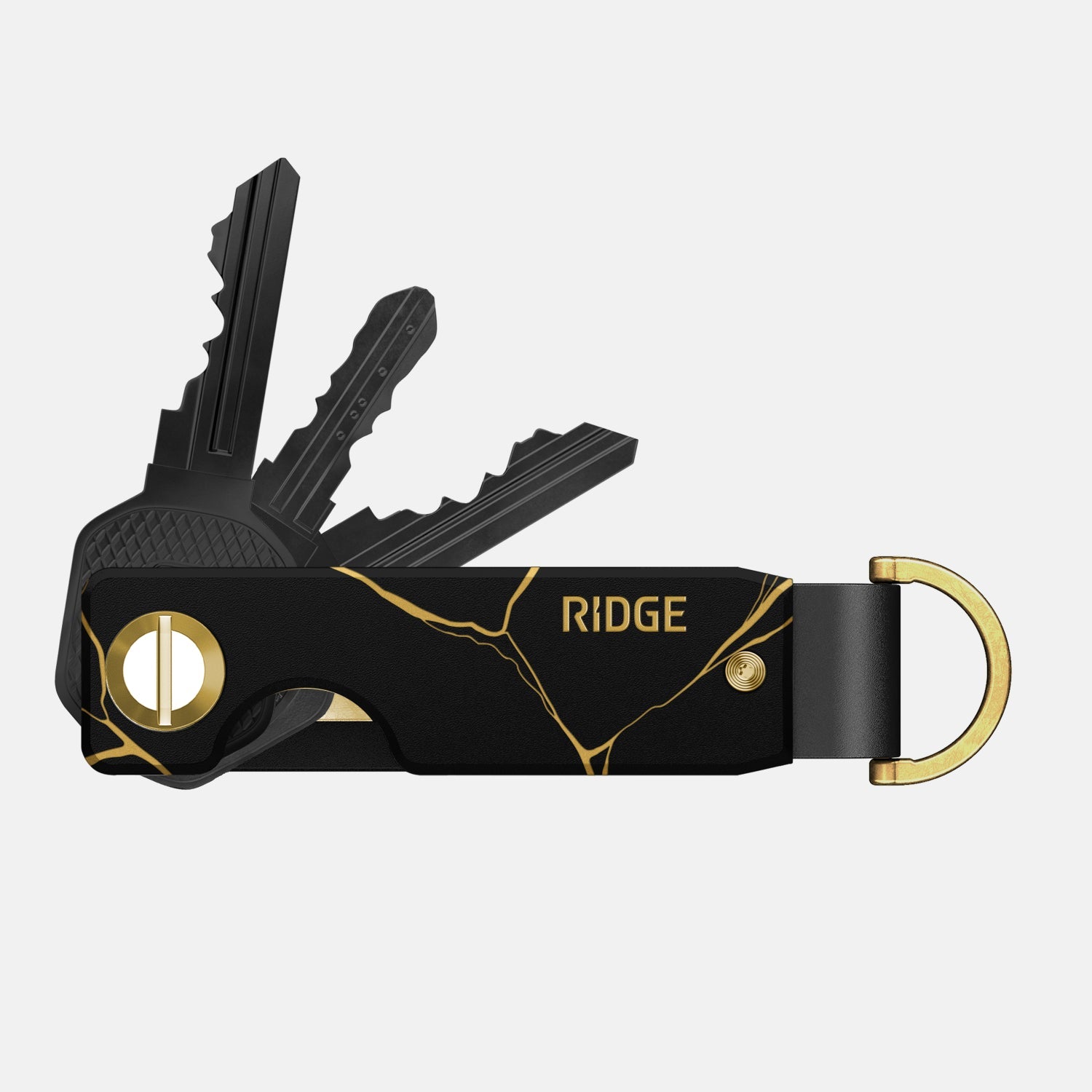 Ridge KeyCase - Kintsugi - Black