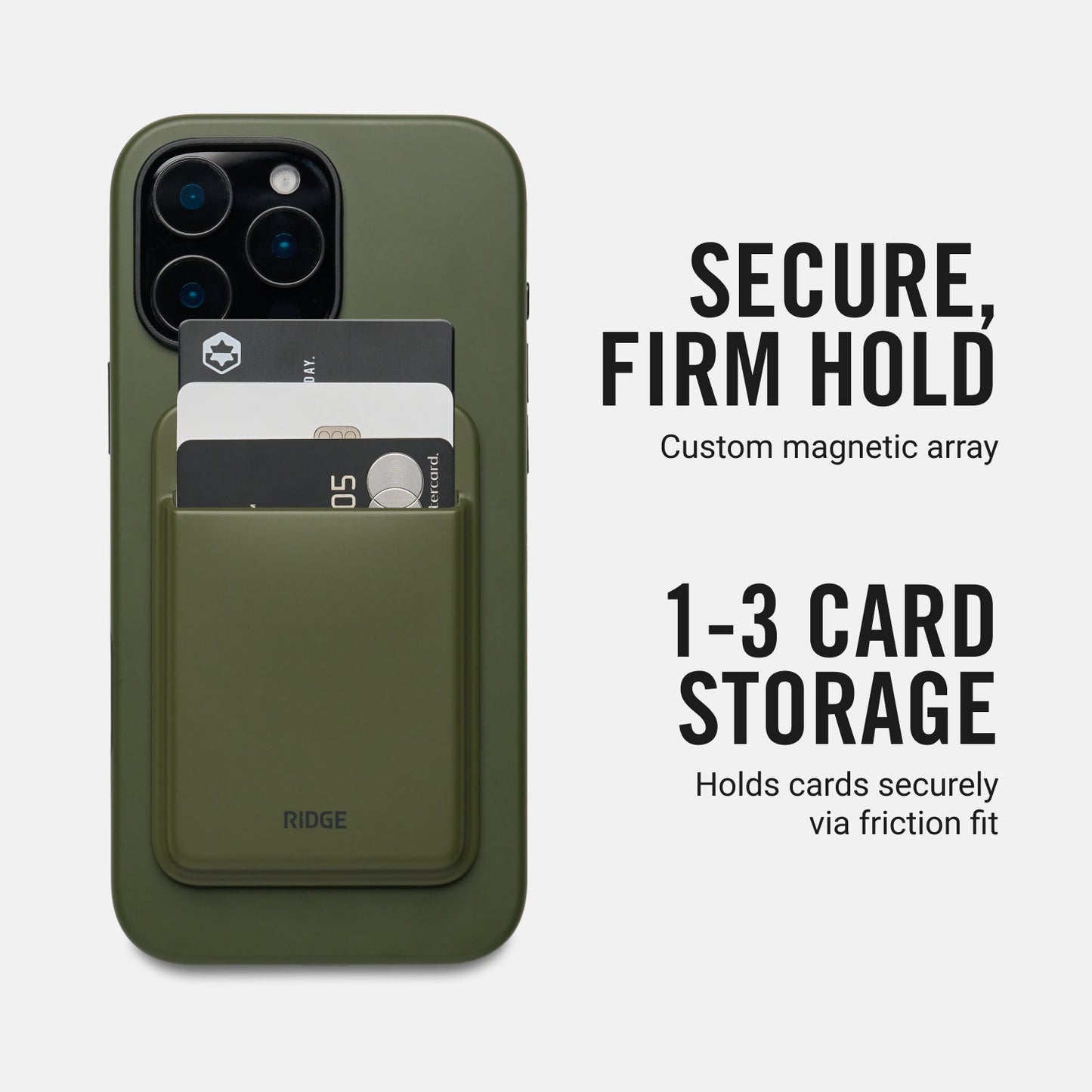 MagSafe Cardholder - Matte Olive