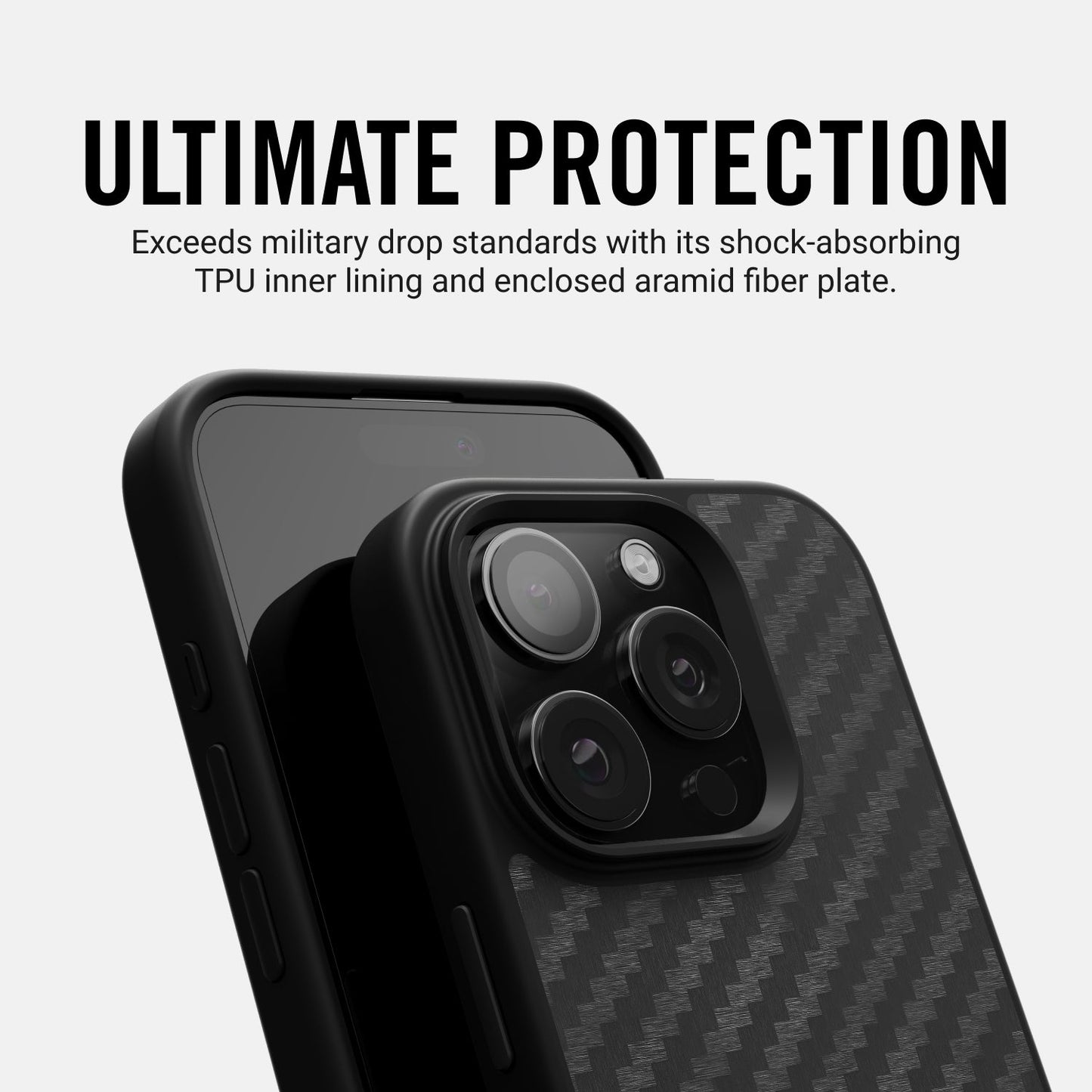 Ridge Phone Case - Carbon - iPhone 16 Plus